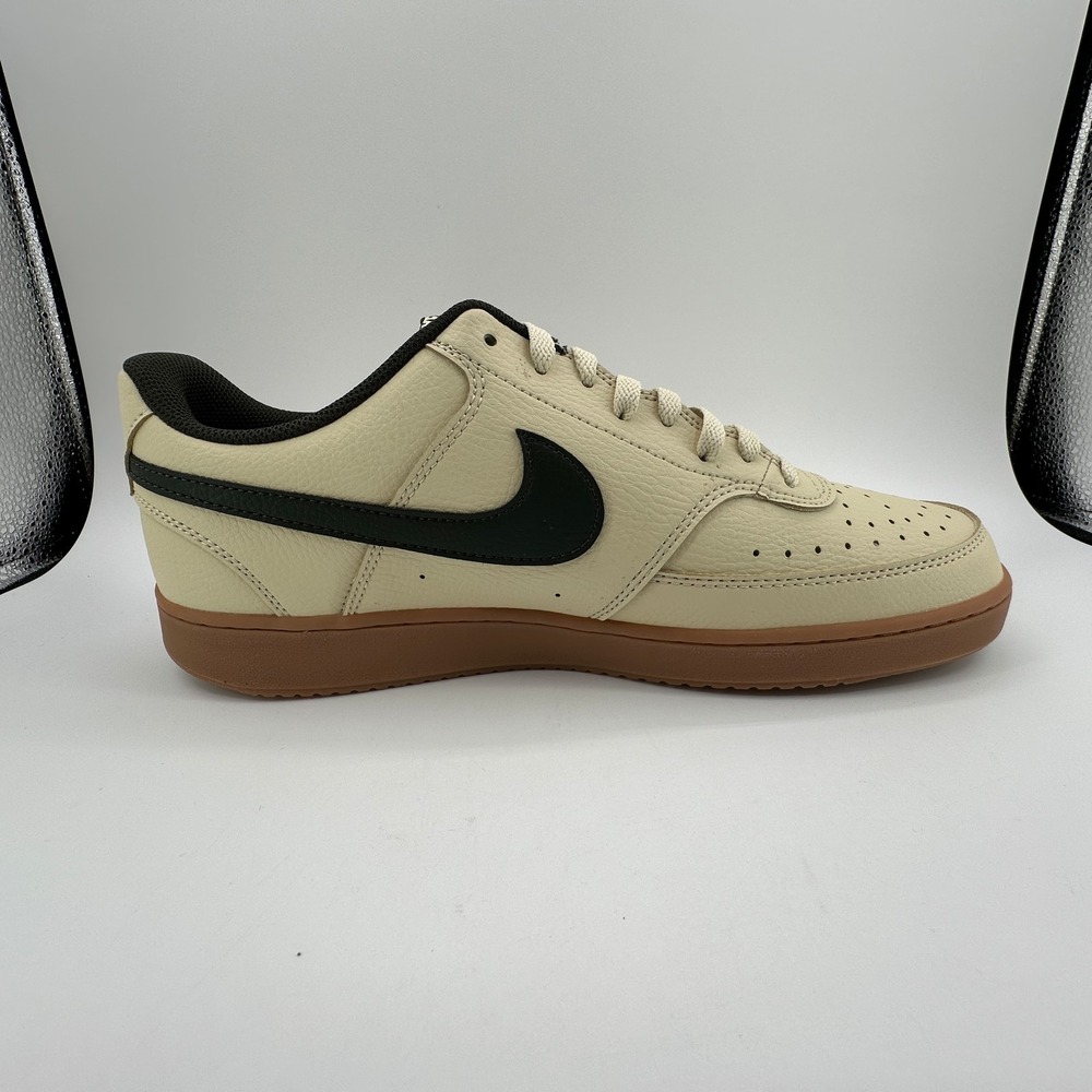 Nike Court Vision Low Shoes Mens 13 Light Khaki Sequoia Gum‎ HV4506-200 NEW - Picture 2 of 12